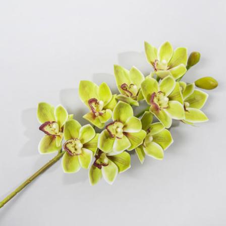 2-pack Faux Cymbidium Bukett Phalaenopsis Bröllop Heminredning