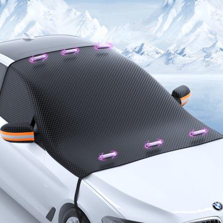 Universal Winter Car Snow Shield Forrude Halv Dæksel Solbeskyttelse Dæksel Snefast Frost- og Støvtæt