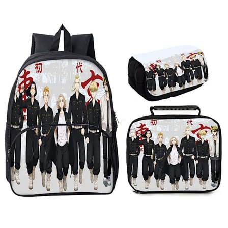 Tokyo Revengers Ryggsäck 3 delar 16 väska Style 5