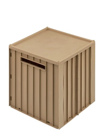 Liewood Elijah Storage Box W. Lid - Beige - ONE SIZE