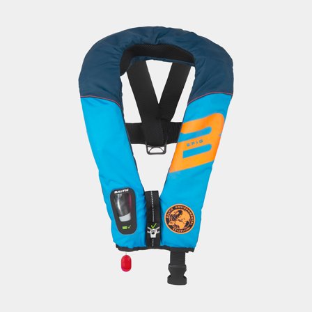 Aufblasbare Rettungsweste - automatik Schwimmweste Baltic EPIQ E.I 165N Gurt, automatisch, Aqua Blue/Marine + CO2-Patrone 33 Gramm, 40 - 150 kg - Boot