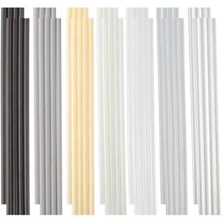 56 stykker 7 typer plast svejsebaguetter (pp Pu ABS PE TPO PC), plast svejsesæt til kofanger, kajakker, plast svejsepistol