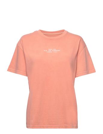 Crew Neck Tee Coral Lee Jeans