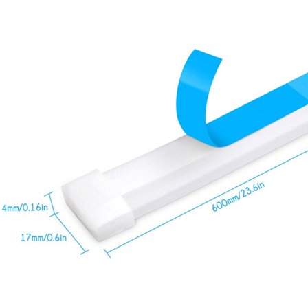 60cm ultratunn bil LED-list med mjukt rör, varselljus, blinkers