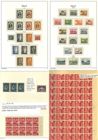Island 1944-2000 - Samling i 1 indstiksbog - Postfrisk