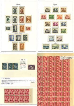 Island 1944-2000 - Samling i 1 indstiksbog - Postfrisk