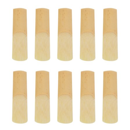 10 stk. Sopransaxofon Rørblade Bb Træblæserinstrument Tilbehør med Plastikdæksel til Sax