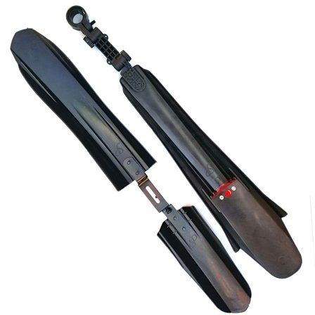 Cykelstänkskärm, Cykling för skyddsplatta, Mud Prevention, Främre/bakre cykelplatta, Cykel för skärm med ljus