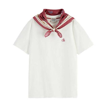 Scotch & Soda Top , Wit , Dames , Maat: L