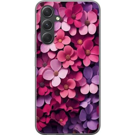 Samsung Galaxy S24 FE Gennemsigtig cover Blomster