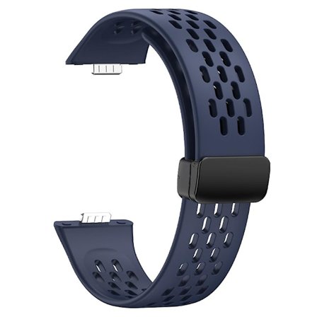 For Huawei Watch Fit 3 Silikonurrem Hollow-Out Rem med Magnetisk Foldespenne