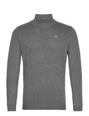 Hco. Guys Sweaters Grey Hollister
