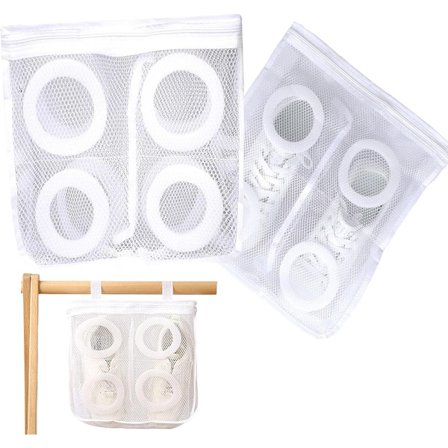 2 stk. - Vaskenet til sko - 36*30*12cm - Vaskenet til sko - Vaskepose til sko - Genanvendelig