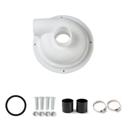 Syklondeksel for støvsuger støvsamler syklonfilter støvseparator (hvit deksel - ingen