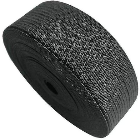 Elastisk bånd 5 meter 40 mm bred sort--