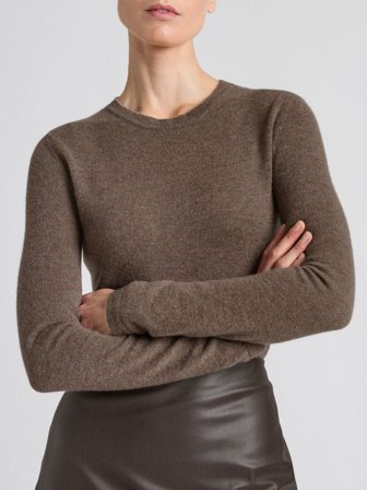Kashmina - Kashmirgenser "Unni" - Dark Toast - Size XS