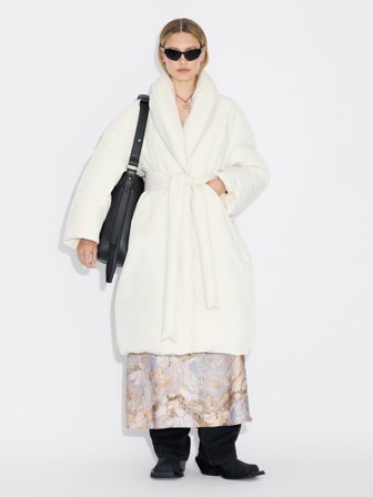 Holzweiler Vikki Down Long Coat - Ecru - Women's - Extra Small