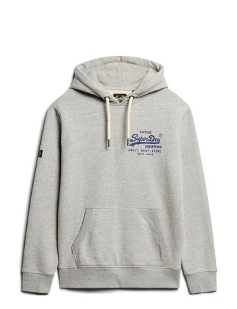 Classic Vl Graphic Hoodie Superdry Grey