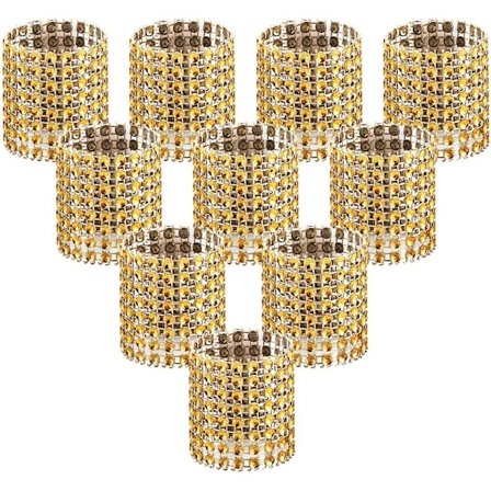 100 kpl lautasliinarenkaita, kultaiset lautasliinarenkaat pöytäkoristeluun