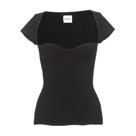 Khaite, T-Shirts Zwart, Dames, Maat:S