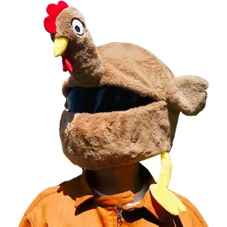 Turkey Head Cover - Blødt og sødt cykelhoved i plys - Safe Ca H