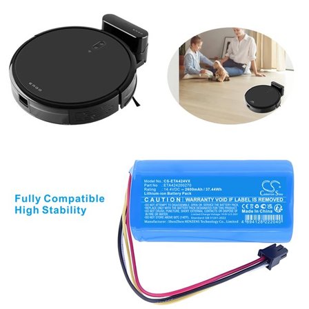 Batteri til støvsuger til ETA 2218 9000 Ergo, 2218 Ergo, Ergo 2218