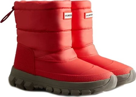 Hunter Boots Ltd Women's Original Insulated Snow Boot Short Women lined boots Red 37
