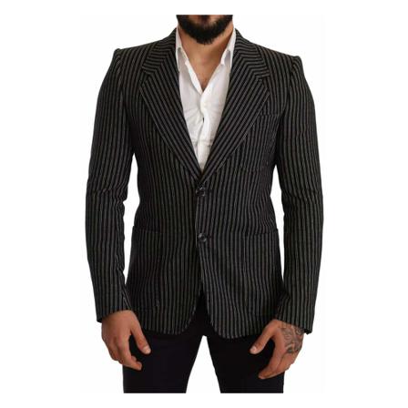 Dolce & Gabbana - Kavajer - Svart - Herr - Storlek: M, Herr, Storlek: M