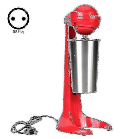 Elektrisk milkshake-maskin med dubbla huvuden, kaffedrycksmixer, mjölkblandare kompatibel med hem Bareu-kontakt 220v-AM