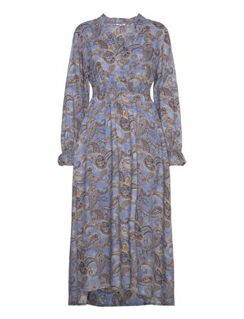 Decherie-Cw - Kjole Dresses Summer Dresses Blå Claire Woman*Betinget Tilbud