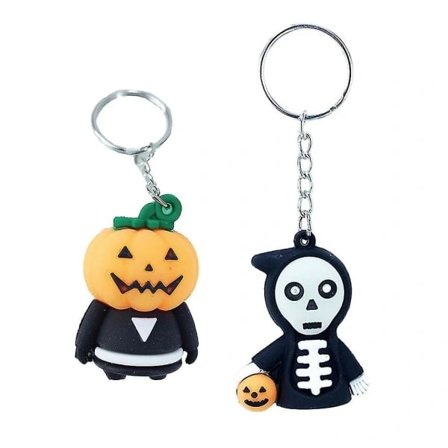 st nøkkelringer Halloween Cool Skull Nøkkelringer Nøkkeldekorasjoner Gresskar Nøkkelringer For Kreativ Gave Bilveske