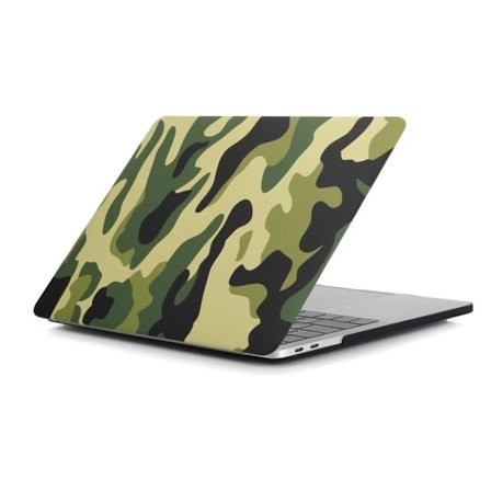 MacBook Pro 15 Touchbar Kuviollinen Kova PC Suojakuori ja Näppäimistön suoja - Camo Vihreä