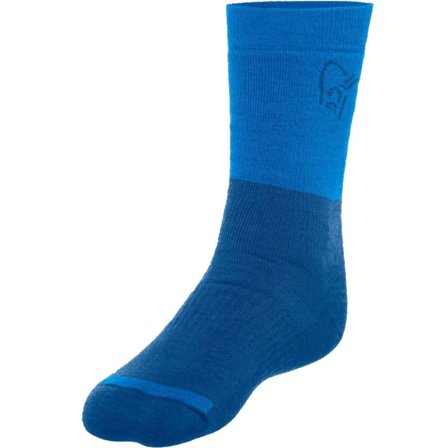 Norrøna Trollveggen Heavy Weight Merino Socks Unisex everyday socks Blue 34-36