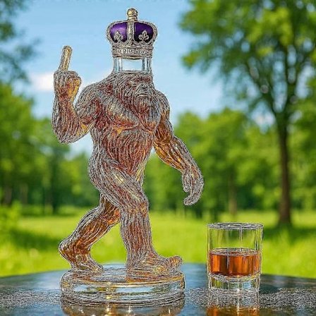 350ml Whiskeykaraff, Örn, Tax, Uggla Formad Flaska