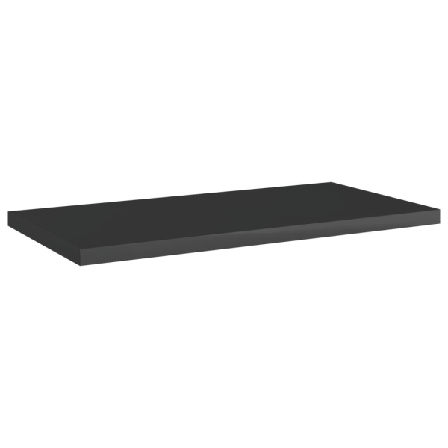 Vidaxl Hyllplan 8 St Svart Högglans 40x20x1,5 Cm Konstruerat Trä Svart