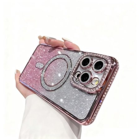 ING iPhone 15 Pro Max mobilskal, gradient rosa