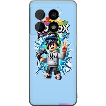 Kompatibelt Mobilskal till OnePlus OnePlus 10 Pro Färgstark Roblox-karaktär med handkontroll och energifylld splash art design, perfekt för barnrum