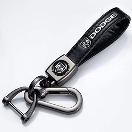 Lædernøglekæde Krog Nøglekæde med Bilmærke Logo Fjederlås & Ring Kompatibel med Største Bilmærker【GKS】