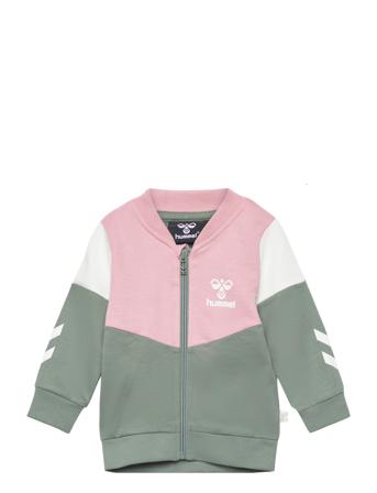 Hmlfinna Zip Jacket Sweat-shirt Genser Multi/mønstret Hummel*Betinget Tilbud
