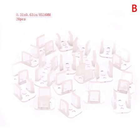 20 stk Neon Strip Clip 6x12mm / 8x16mm LED-feste ABS Plast Mo