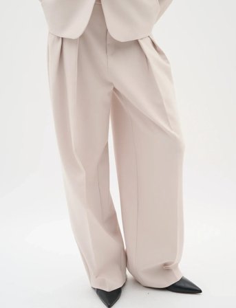 InWear Bryelleiw Wide Pant - Cream - 42