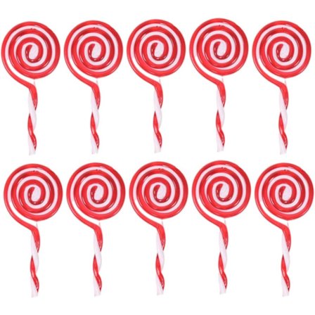 Julklubba prydnader vit och röd godis sockerrörsträd Hangi