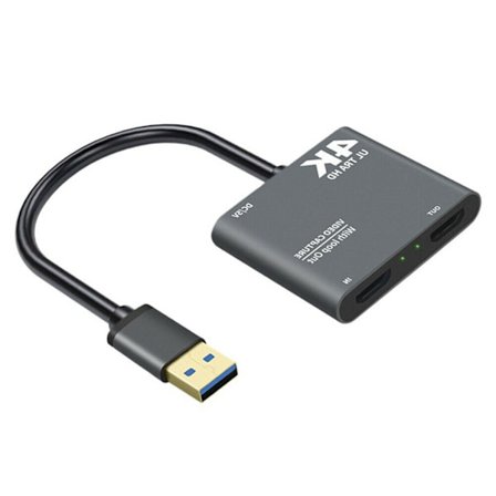 Video Capture Card HDMI-kompatibelt till USB 3.0 4K 1080P Loop Out Audio Grabber