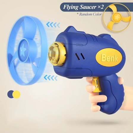Barn's 10 miljoner avkastare Flygande fat pistol leksak flygande skiva skytte sväva utkast katapult roliga utomhus spel
