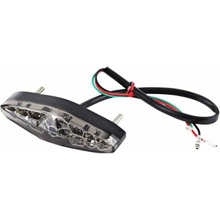 Universal motorcykel broms bakljus motorcykel LED bakljus 12V 15 LED broms stopp motorcykel bak bromsljus bromsljus(rök)
