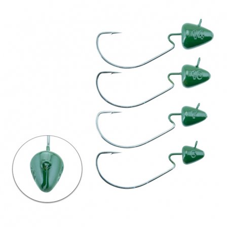 Svartzonker Offset Bismuth Dark Green (2-pack) 2/0 - 5 g