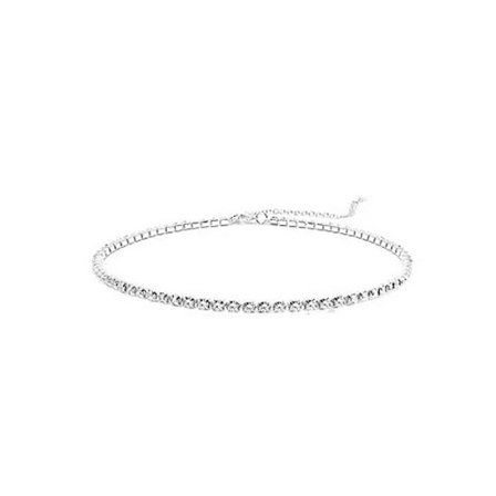 Krystal krave kæde halskæde 1 RÆKKER 1 RÆKKER