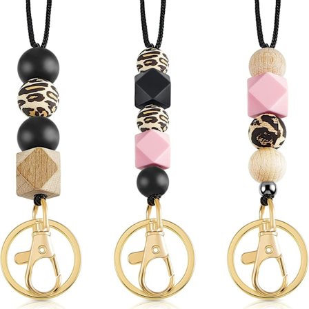 3 Sisäänvedettävän avainnauhan setti opettajille, jossa on merkkipidike, ZQKLA