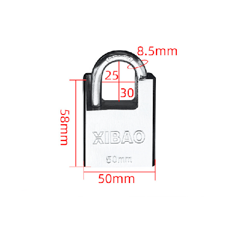 Schackel Slutare Kraftigt 50/70/90mm Stål Container Hänglås 4 Nycklar Säkert Lås