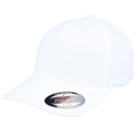Flexfit - Vit flexfit Keps - A-Frame White Flexfit @ Hatstore